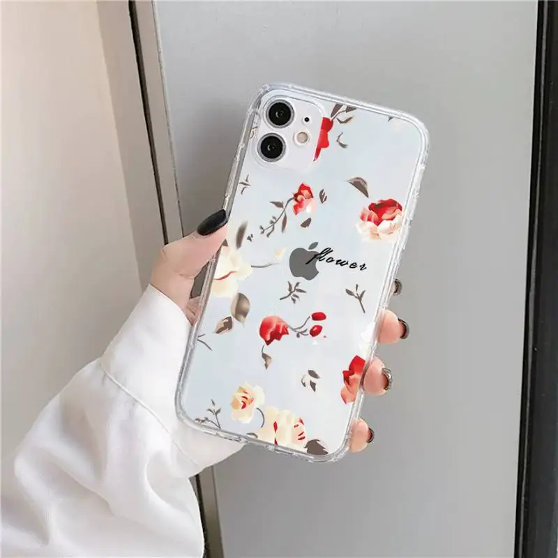 Summer Beautiful Flowers Phone Case Transparent for iPhone 11 12 mini pro XS MAX 8 7 6 6S Plus X 5S SE 2020 XR 
Summer Beautiful Flowers Phone Case Transparent for iPhone 11 12 mini pro XS MAX 8 7 6 6S Plus X 5S SE 2020 XR