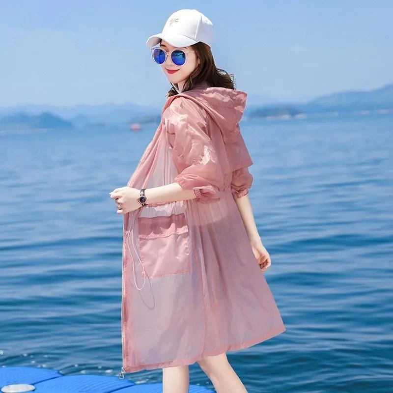 Sun-Proof Clothing Women's UV Summer 2021 Anti-Ultraviolet Sun Protection Clothing Female Coat Femme Long Jacket Hooded Tops
Sun-Proof Clothing Women's UV Summer 2021 Anti-Ultraviolet Sun Protection Clothing Female Coat Femme Long Jacket Hooded Tops