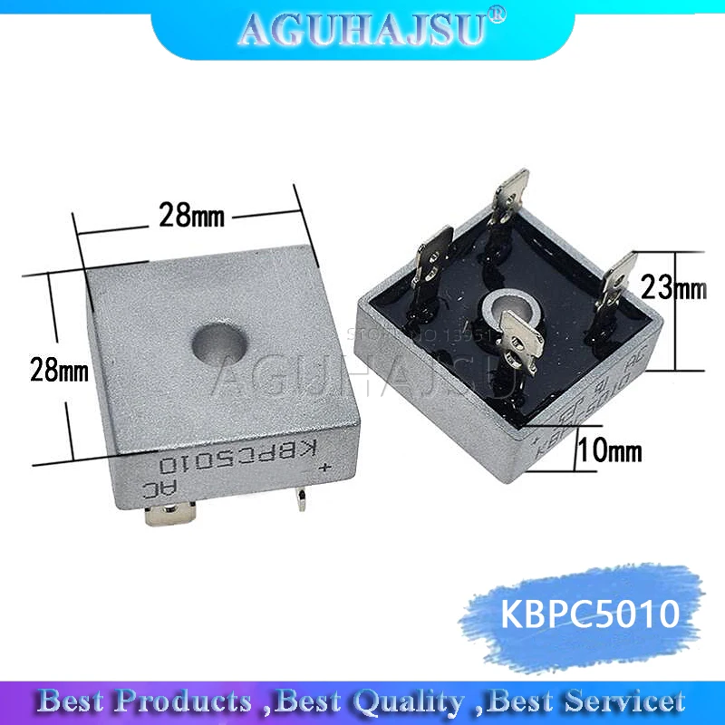 2 шт. диодный мост KBPC5010 50A 1000 В выпрямитель kbpc5010|Выпрямители| |