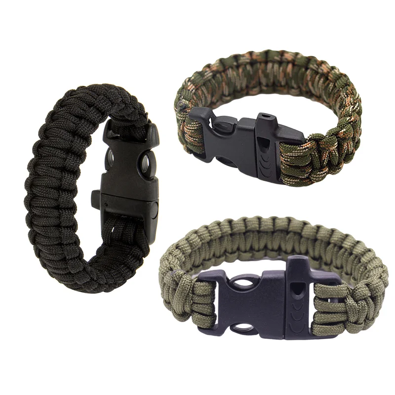 Emergency Rescue Bracelet With Whistle Paracord Survival Bracelet Tactical Climbing Rope Outdoor Parachute Cord Accessories
Emergency Rescue Bracelet With Whistle Paracord Survival Bracelet Tactical Climbing Rope Outdoor Parachute Cord Accessories