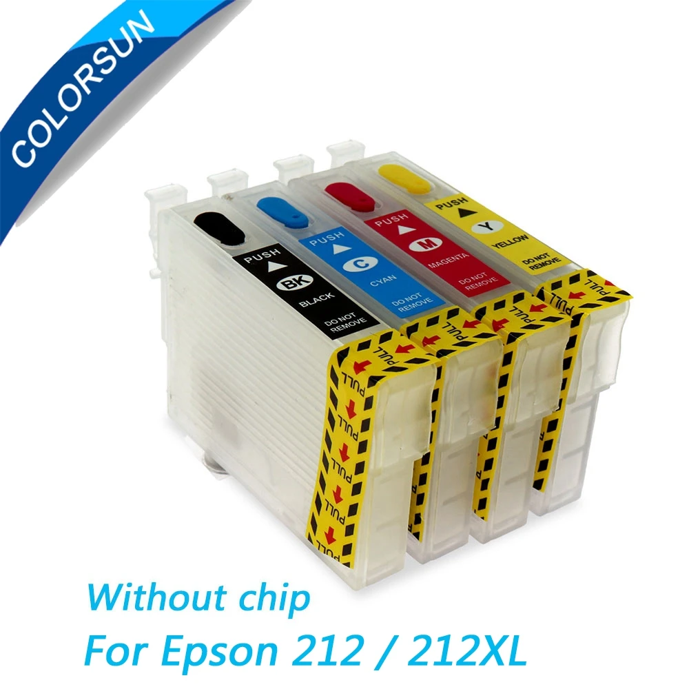 Картридж перезаправляемый 212 212XL Colorsun для принтера Epson Expression Home XP-4100, XP-4105, Worker WF-2830, WF-2850, без чипа
Картридж перезаправляемый 212 212XL Colorsun для принтера Epson Expression Home XP-4100, XP-4105, Worker WF-2830, WF-2850, без чипа