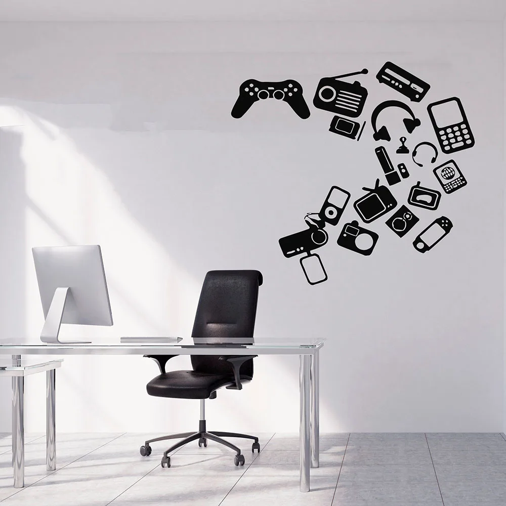 Gamer Wall Decal Game Controller Headset Personalized Playroom Teens Bedroom Club Interior Decor Vinyl Window Stickers Art E083
Gamer Wall Decal Game Controller Headset Personalized Playroom Teens Bedroom Club Interior Decor Vinyl Window Stickers Art E083
