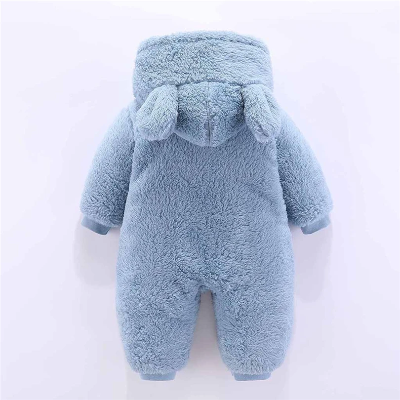 Newborns Hooded Rompers Coats Boys Girls Cartoon Bear Ear Fleece Winter Thicken Warm Long Sleeve Jumpsuit Baby Clothes 0-12M A20
Newborns Hooded Rompers Coats Boys Girls Cartoon Bear Ear Fleece Winter Thicken Warm Long Sleeve Jumpsuit Baby Clothes 0-12M A20