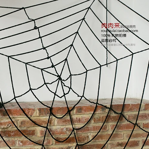 

Halloween Ghost Festival Chamber Haunted House Decoration Props Bar Layout 3 M Plush Spider Web Spider Web