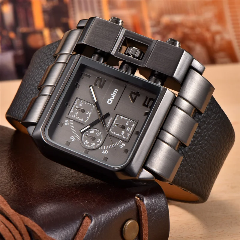 Casual Wristwatch Square Dial Wide Strap Men's Quartz Watch Luxury Brand Male Clock Super Big Men Watches montre homme
Casual Wristwatch Square Dial Wide Strap Men's Quartz Watch Luxury Brand Male Clock Super Big Men Watches montre homme