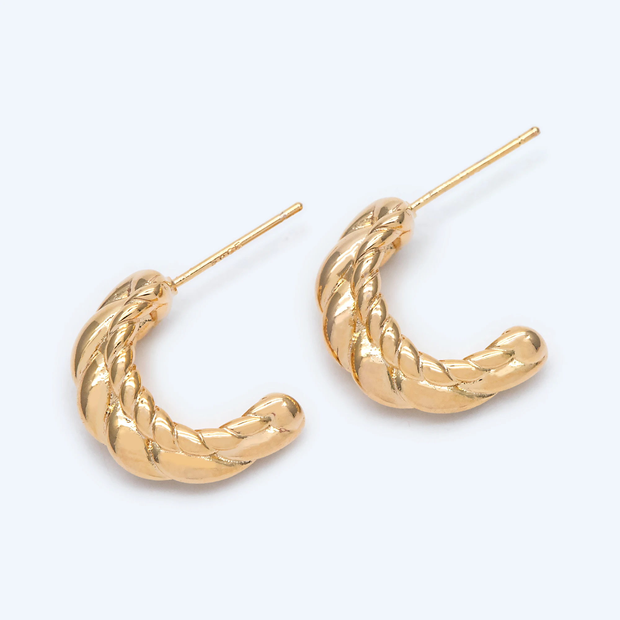 10pcs CZ Paved Ear Posts, Gold Plated Brass, Geometric Stud Earrings (GB-2029)
10pcs CZ Paved Ear Posts, Gold Plated Brass, Geometric Stud Earrings (GB-2029)