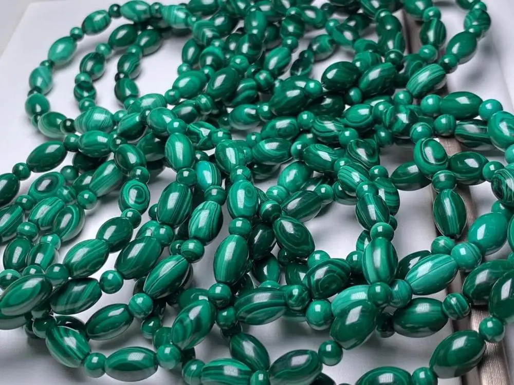 8" Top Grade Women Natura malachitel Bracelets Gems Stones 
8" Top Grade Women Natura malachitel Bracelets Gems Stones