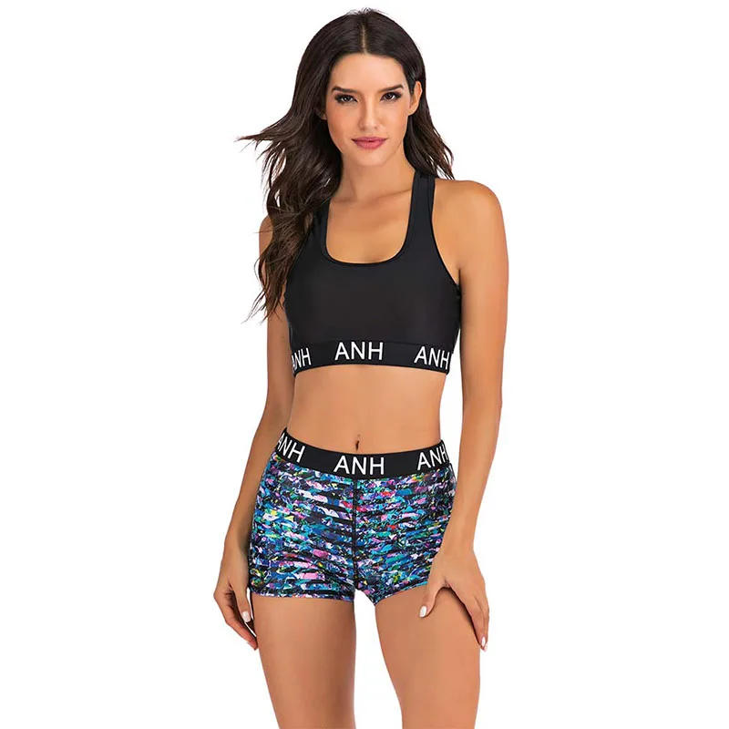 Printed Sports Swimwear Summer Tankini Set Women Bikinis Bandage Swimsuit 2019 Beach Female High Waist Boyshort Bathing Suits
Printed Sports Swimwear Summer Tankini Set Women Bikinis Bandage Swimsuit 2019 Beach Female High Waist Boyshort Bathing Suits