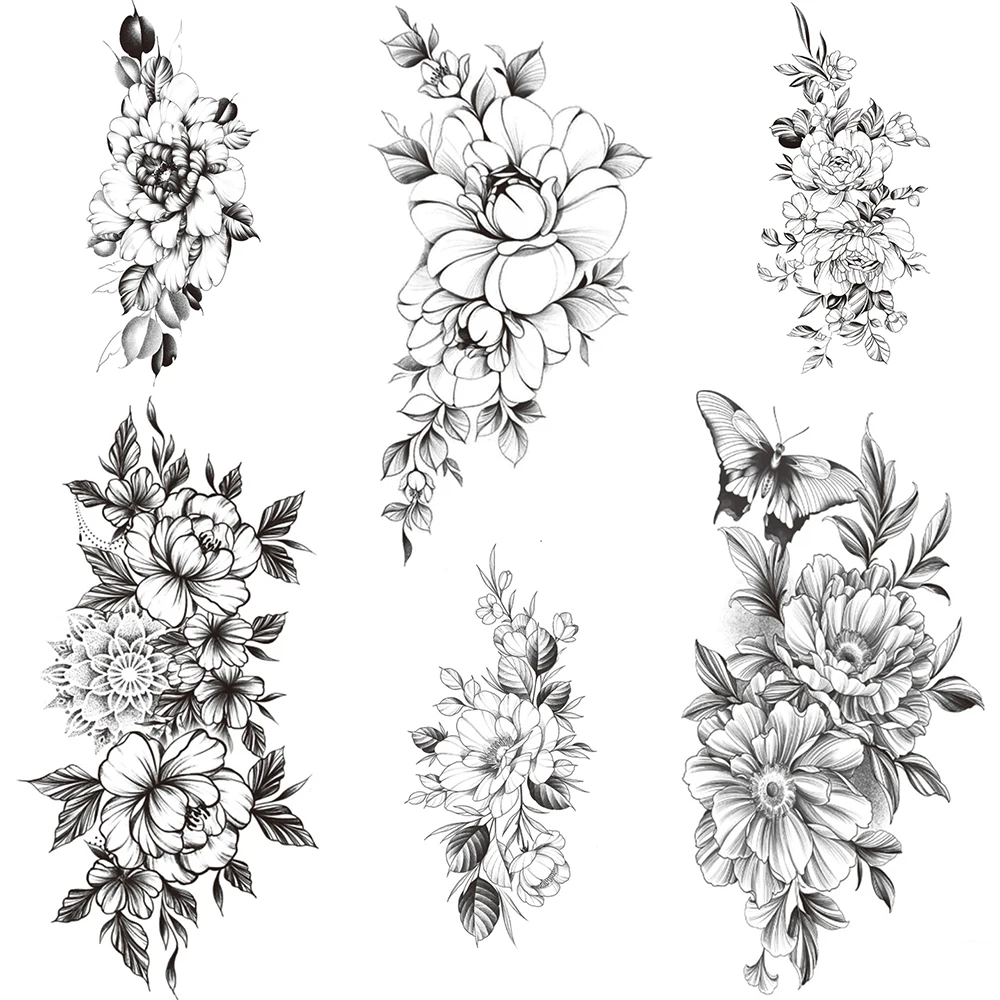 Sunflower Fake Temporary Tattoo For Women Daisy Stamen Flower Tattoos Sticker Realistic Peony Lily Floral Waterproof Tatoo Thigh
Sunflower Fake Temporary Tattoo For Women Daisy Stamen Flower Tattoos Sticker Realistic Peony Lily Floral Waterproof Tatoo Thigh