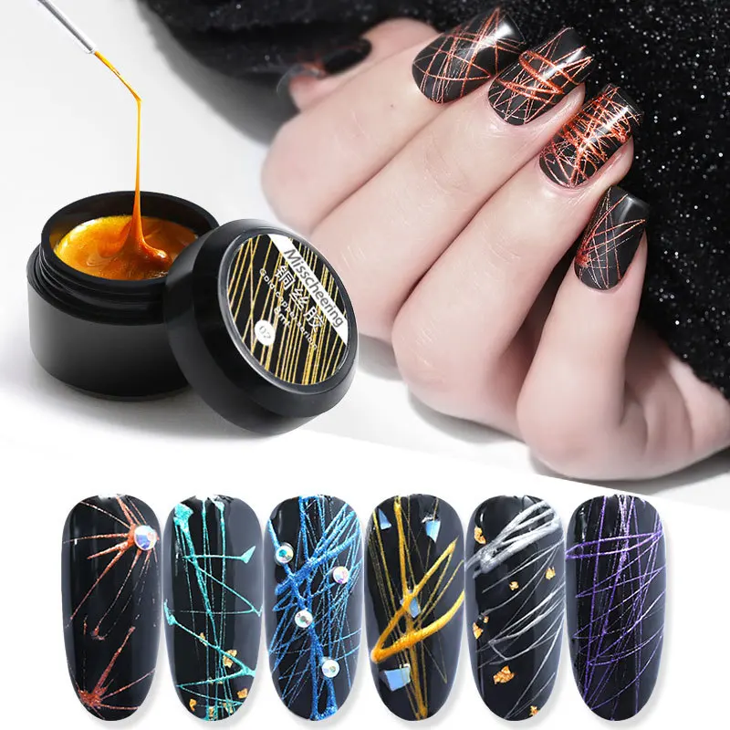 Nail art painting gel paint creative wire drawing elastic gel polishing DIY nail art decoration Drop shipping
Nail art painting gel paint creative wire drawing elastic gel polishing DIY nail art decoration Drop shipping