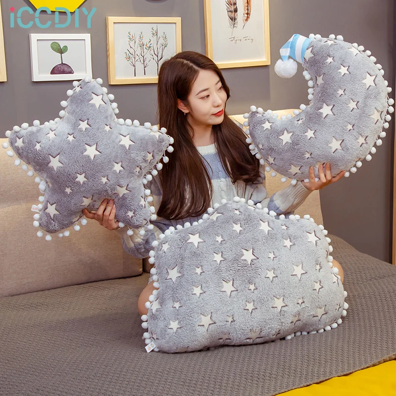 Ins Plush Sky Series Luminous Cloud Moon Star Pillow Soft Cushion Kawaii Stuffed Plush Toys for Children Baby Kids Toy Girl Gift
Ins Plush Sky Series Luminous Cloud Moon Star Pillow Soft Cushion Kawaii Stuffed Plush Toys for Children Baby Kids Toy Girl Gift