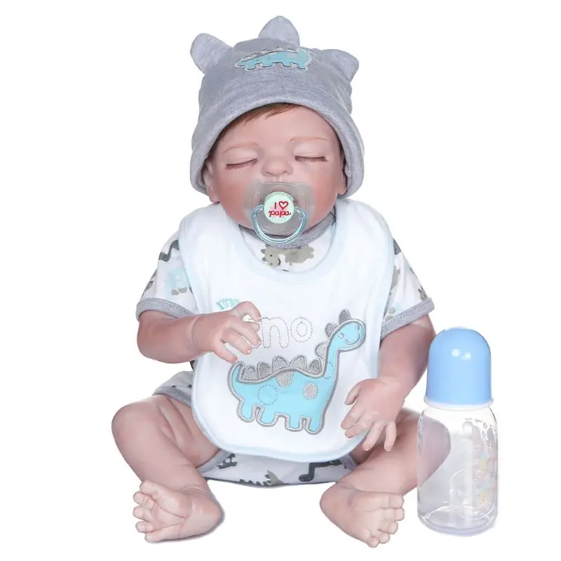 47cm Realistic Doll Full Soft Vinyl Toddler Babies Lifelike Sleeping Boy Accompany Toy Birthday Christmas Gifts
47cm Realistic Doll Full Soft Vinyl Toddler Babies Lifelike Sleeping Boy Accompany Toy Birthday Christmas Gifts
