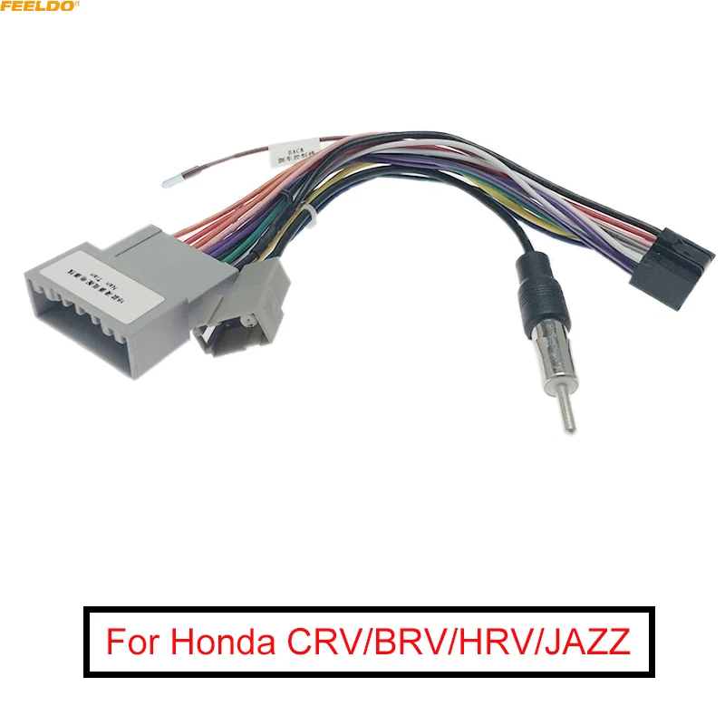 Автомобильный аудио DVD-плеер FEELDO 16PIN Android кабель питания адаптер для Honda CRV/BRV/HRV/JAZZ