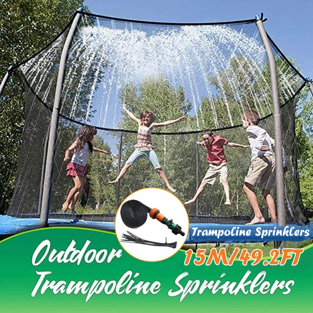 Summer Water Sprinkler Trampoline Sprinkler Outside Garden Water Games Toy Sprayer Backyard Water Park Parts Fun For Kids
Summer Water Sprinkler Trampoline Sprinkler Outside Garden Water Games Toy Sprayer Backyard Water Park Parts Fun For Kids