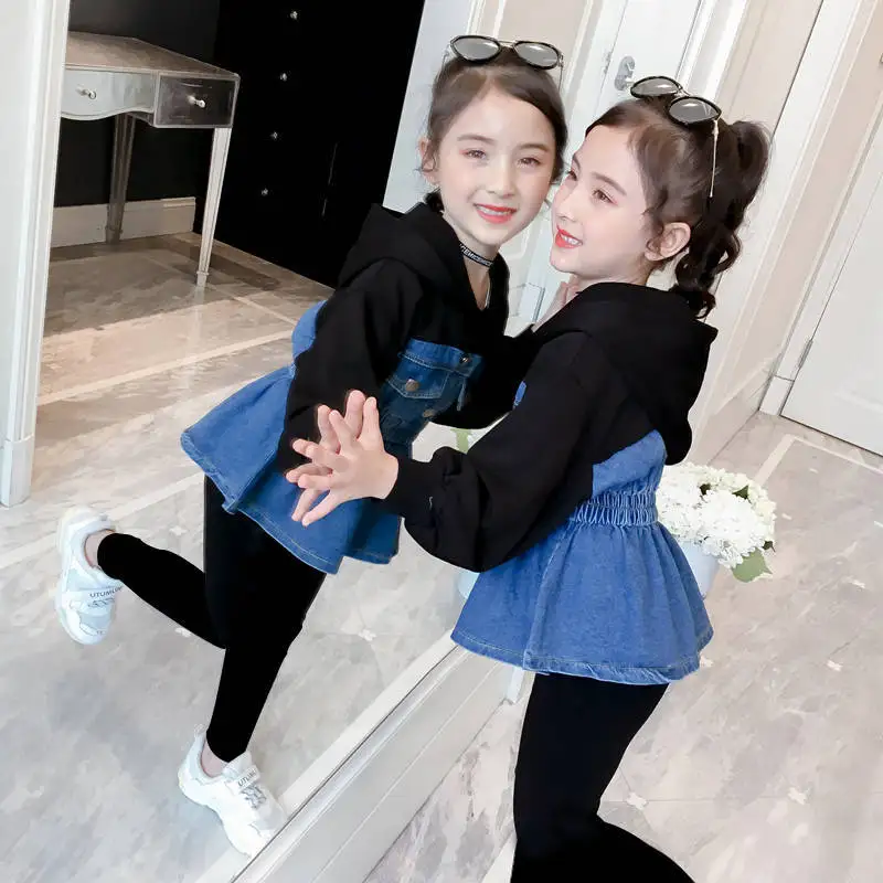 Комплект одежды для девочек, рубашка и платье в стиле пэчворк + черные брюки, детская одежда на весну и осень, детская одежда для подростков 6,...
Комплект одежды для девочек, рубашка и платье в стиле пэчворк + черные брюки, детская одежда на весну и осень, детская одежда для подростков 6,...