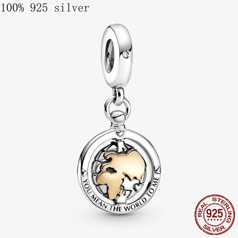 2021 New 925 Sterling Silver Spinning World Dangle Charm travel Beads Fit Original Pandora Bracelet Necklace Silver 925 Jewelry
2021 New 925 Sterling Silver Spinning World Dangle Charm travel Beads Fit Original Pandora Bracelet Necklace Silver 925 Jewelry