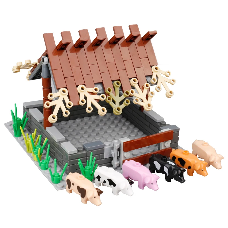 Moc Farm Pets Pig Cute Animals Zoo Small Building Block Accessories Figures City Scene Parts Children Toys
Moc Farm Pets Pig Cute Animals Zoo Small Building Block Accessories Figures City Scene Parts Children Toys