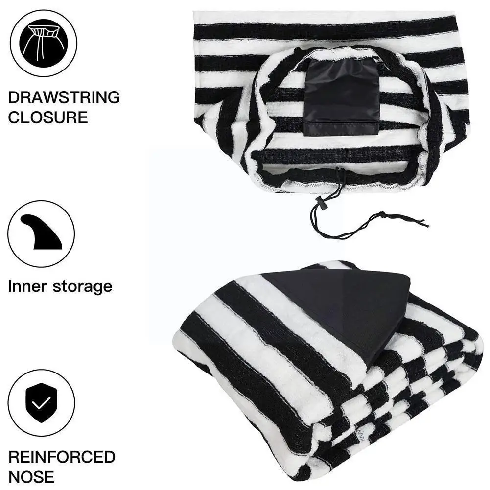 Surfboard Cover Black And White Stripes Surf Board Anti Cover Water Damage Sports Sock Storage Surfboard Protective D5e3
Surfboard Cover Black And White Stripes Surf Board Anti Cover Water Damage Sports Sock Storage Surfboard Protective D5e3