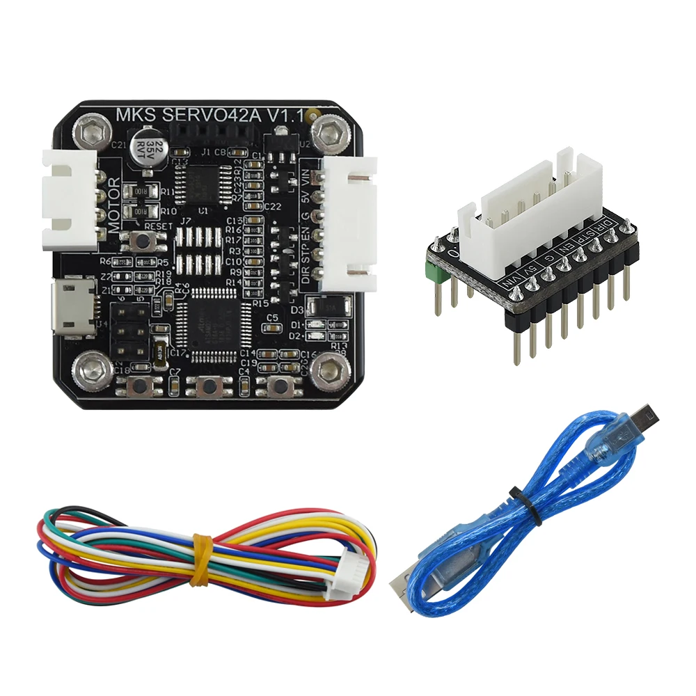 Драйвер шагового двигателя Makerbase MKS SERVO42A NEMA17 с замкнутым контуром детали для 3D