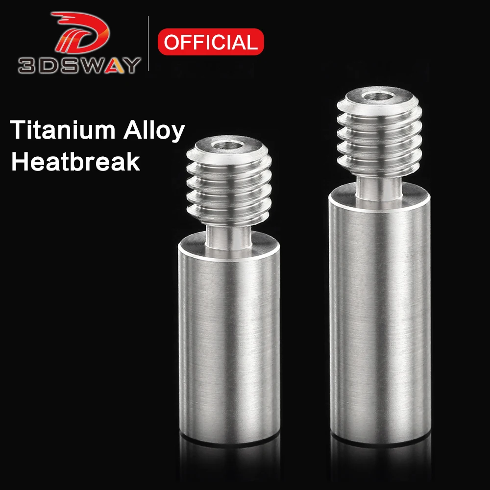 3DSWAY Titanium Alloy Heatbreak All Metal Throat E3D V6 Smooth Heat Break 3D Printer Parts for 1.75mm Filament Chimera Ender 3
3DSWAY Titanium Alloy Heatbreak All Metal Throat E3D V6 Smooth Heat Break 3D Printer Parts for 1.75mm Filament Chimera Ender 3