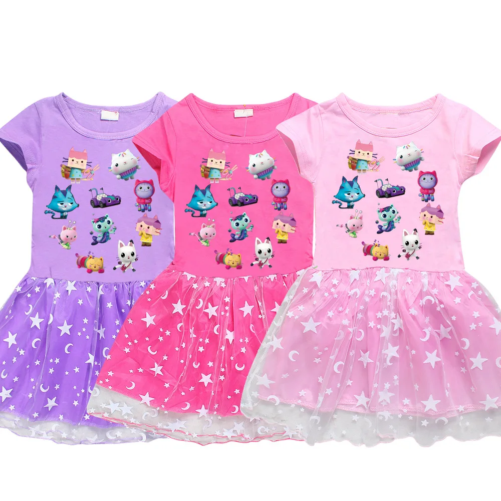 Детское платье-пачка GABBYS, платье с мультяшным рисунком кота для девочек, одежда
Детское платье-пачка GABBYS, платье с мультяшным рисунком кота для девочек, одежда