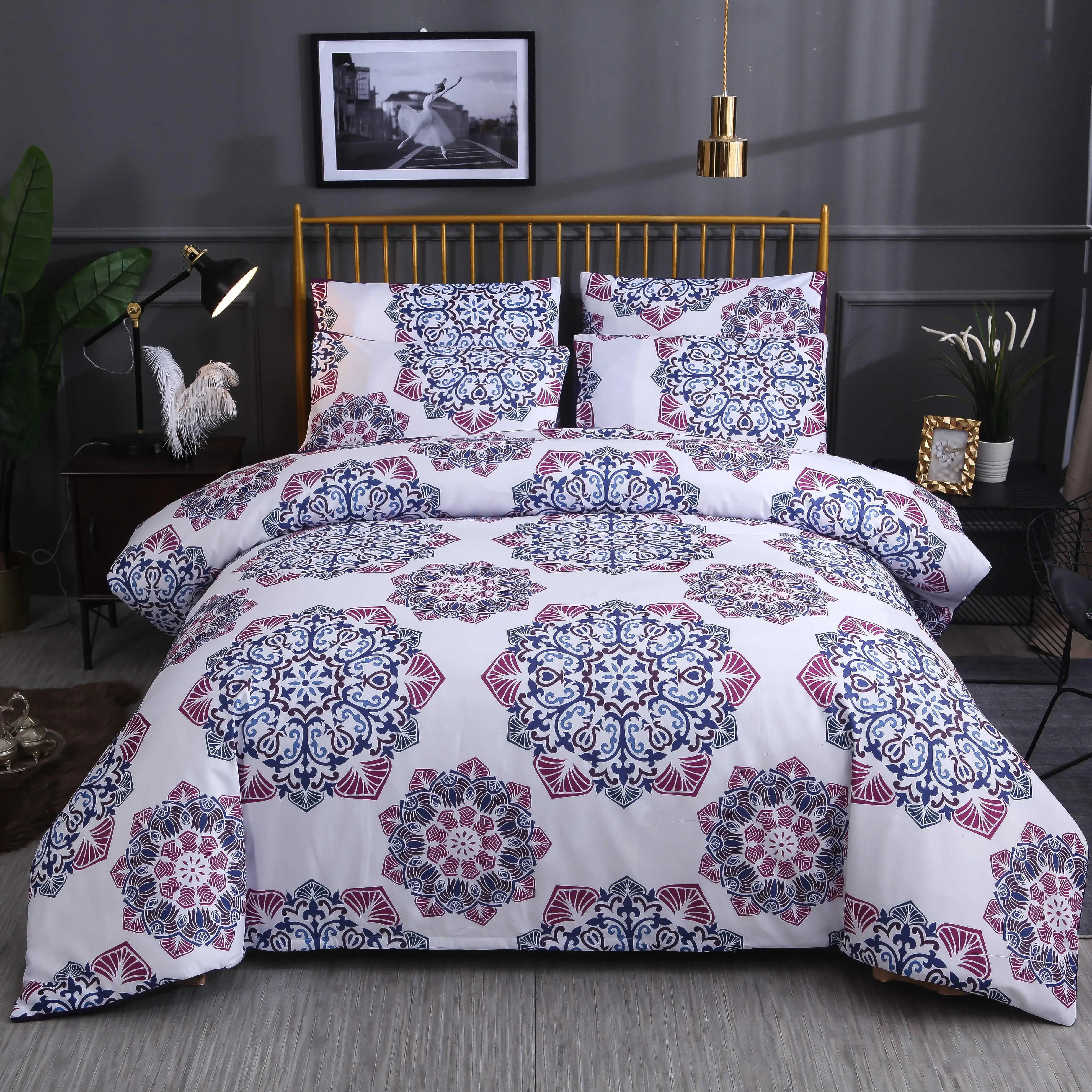Bohemia Printing Bedding Set Luxury Multiole Size Duvet Cover Sets 2/3pcs Bed Cover Sets 
Bohemia Printing Bedding Set Luxury Multiole Size Duvet Cover Sets 2/3pcs Bed Cover Sets