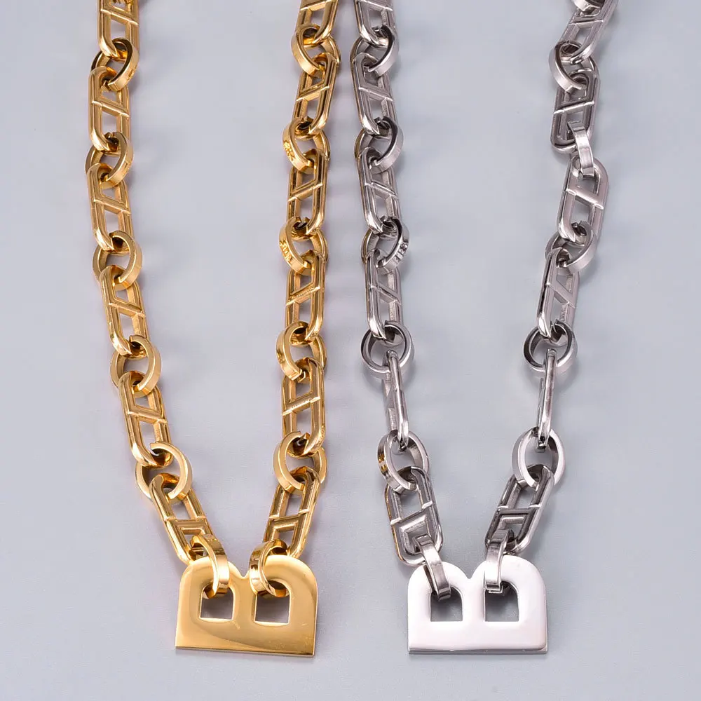 Amaiyllis Steampunk Letter B Initial Necklaces Chunky Chain Necklaces For Women Statement temperament Choker Collar 2020 Jewelry
Amaiyllis Steampunk Letter B Initial Necklaces Chunky Chain Necklaces For Women Statement temperament Choker Collar 2020 Jewelry