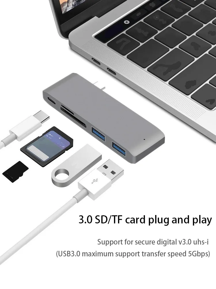 Thunderbolt 3 USB Type C Hub для MacBook, 12 дюймов, адаптер для док-станции с Micro SD/TF, слот для чтения карт для Mac Book Pro, USB C HUB
Thunderbolt 3 USB Type C Hub для MacBook, 12 дюймов, адаптер для док-станции с Micro SD/TF, слот для чтения карт для Mac Book Pro, USB C HUB