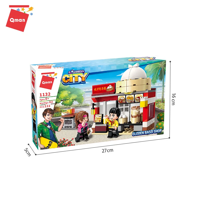 Qman Colorful City Scene Breakfast Store Model Toys Classic New Building Biricks Figure Playing Fun Children Best Gifts 
Qman Colorful City Scene Breakfast Store Model Toys Classic New Building Biricks Figure Playing Fun Children Best Gifts