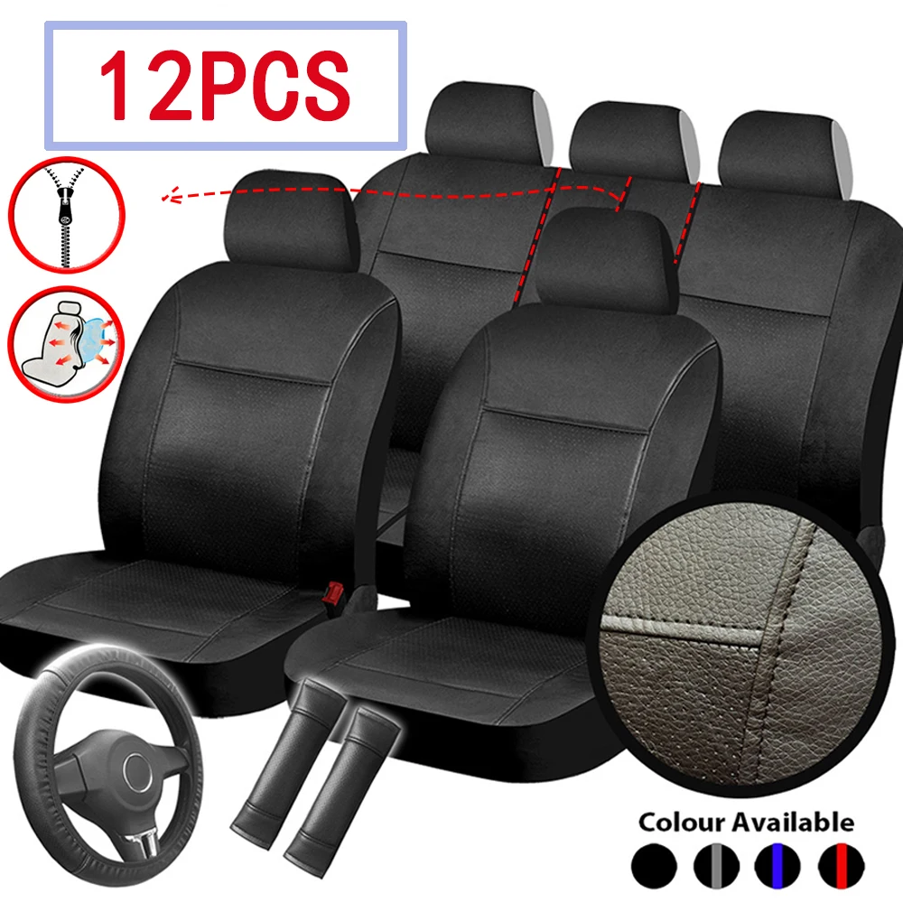 PU Leather Car Seat Cover Set Universal Auto Accessories for VW Tiguan L 2017 2018 Mk2 Touareg 2004 2005 2006 2011 T-Roc Vento
PU Leather Car Seat Cover Set Universal Auto Accessories for VW Tiguan L 2017 2018 Mk2 Touareg 2004 2005 2006 2011 T-Roc Vento