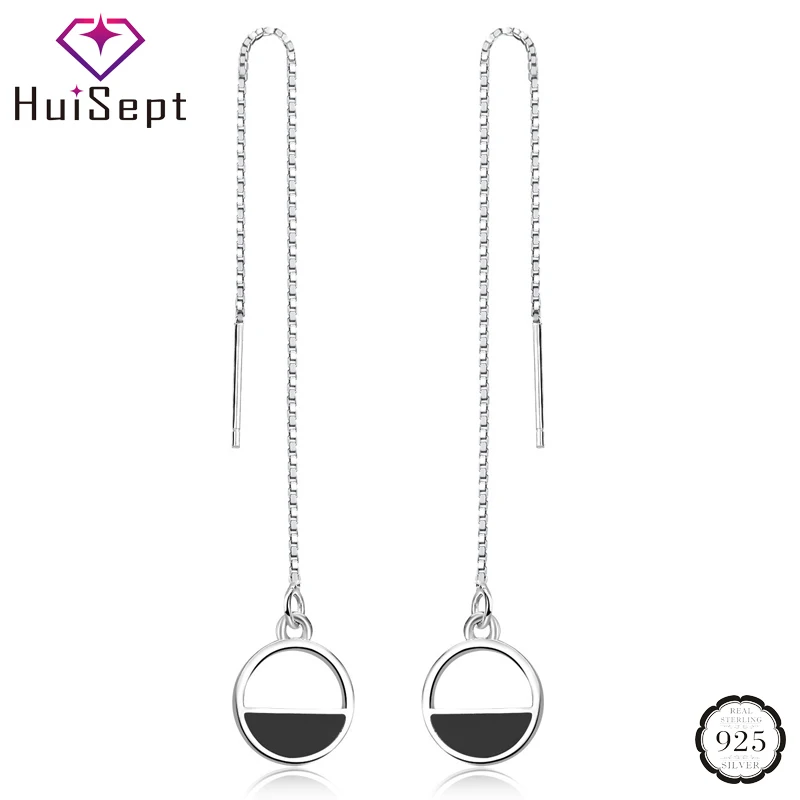 HuiSept Fashion 925 Silver Jewellery Earrings for Female Korean Temperament Long Style Drop Earrings Ornaments Wedding Wholesale
HuiSept Fashion 925 Silver Jewellery Earrings for Female Korean Temperament Long Style Drop Earrings Ornaments Wedding Wholesale