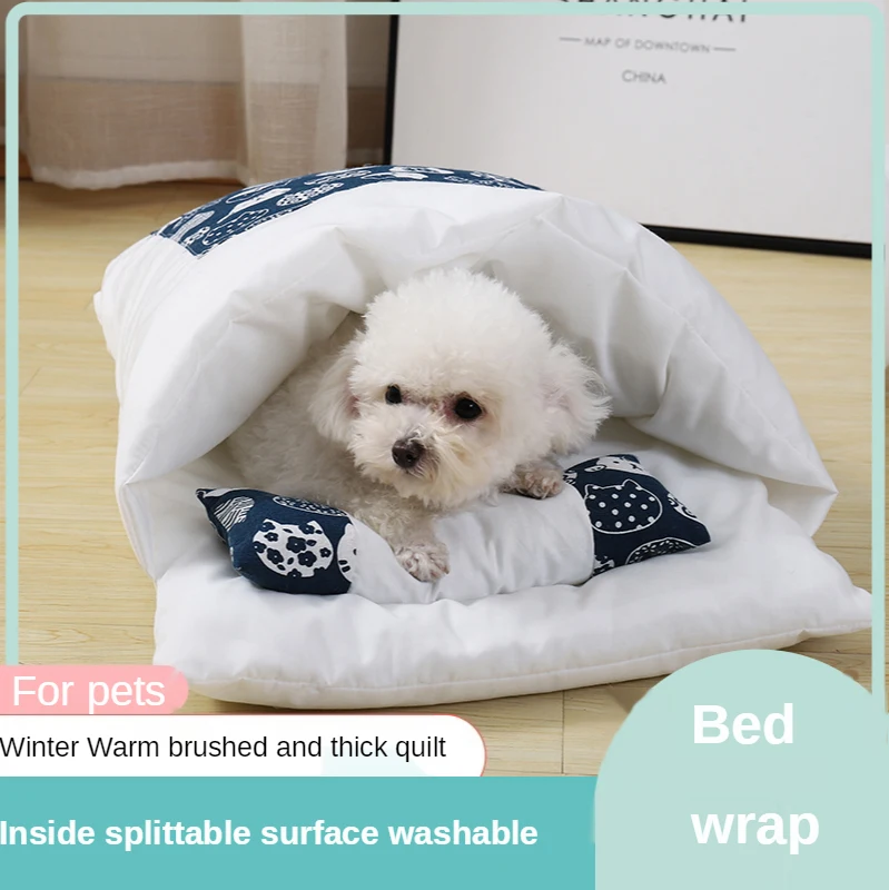 Japanese-Style Cat Litter Cat Sleeping Bag Enclosed Cat Washable Cat Bed Winter Warm Pet Bed Dog Dog House Four Seasons General
Japanese-Style Cat Litter Cat Sleeping Bag Enclosed Cat Washable Cat Bed Winter Warm Pet Bed Dog Dog House Four Seasons General