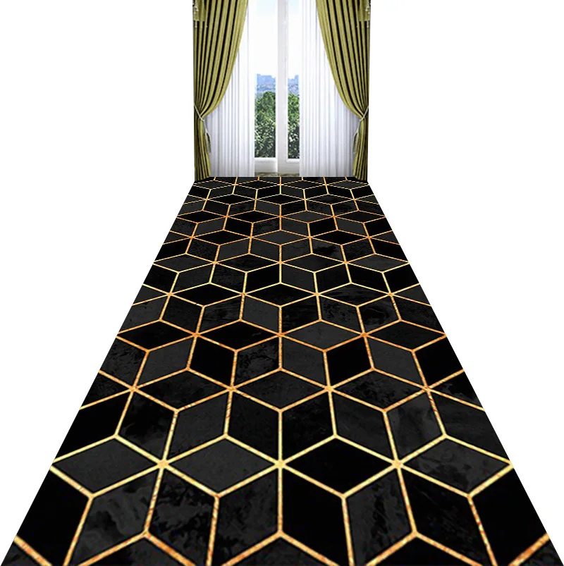 Nordic Metal style 3D Printing Long Carpets Hallway Decor Carpet Home Corridor Area Rugs Custom Hotel Stairs Aisle Antiskid Mats
Nordic Metal style 3D Printing Long Carpets Hallway Decor Carpet Home Corridor Area Rugs Custom Hotel Stairs Aisle Antiskid Mats
