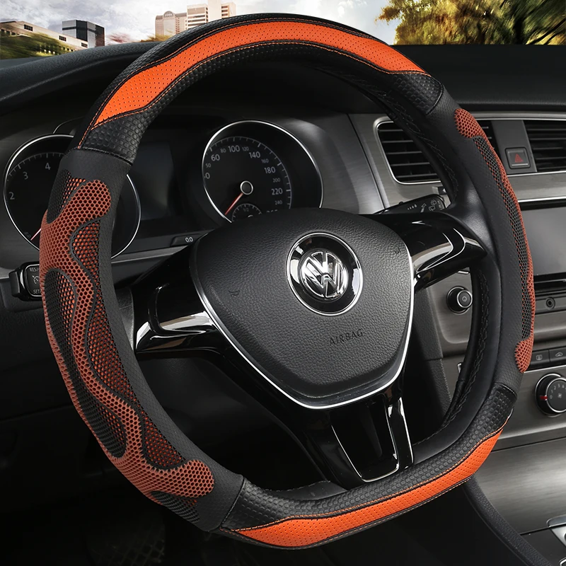 D Shape O shape Car Steering Wheel Cover Non-slip PU Leather for POLO GOLF 7 Scirocco Suzuki Swift Nissan Rogue High Quality
D Shape O shape Car Steering Wheel Cover Non-slip PU Leather for POLO GOLF 7 Scirocco Suzuki Swift Nissan Rogue High Quality