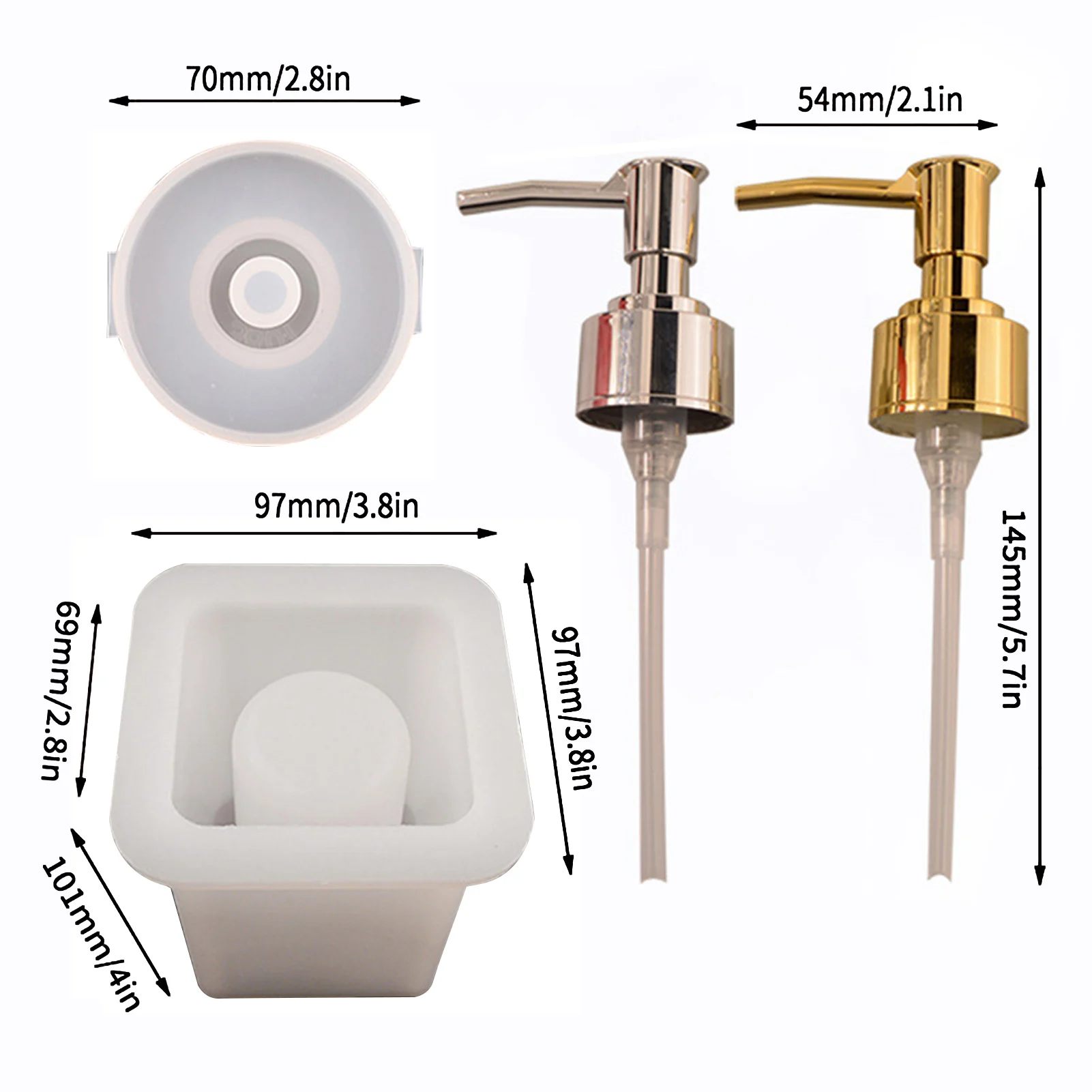 DIY Crystal Epoxy Resin Mold Led Night Light Lamp Holder Bottle Mirror Silicone Mold For Resin Travel Bottle Making Tool
DIY Crystal Epoxy Resin Mold Led Night Light Lamp Holder Bottle Mirror Silicone Mold For Resin Travel Bottle Making Tool