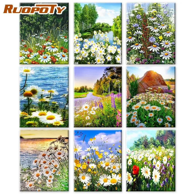 RUOPOTY Painting By Numbers Flowers Sea Kits Handpainted 40*50cm wall decor Oil Painting On Canvas Home Decor Gift
RUOPOTY Painting By Numbers Flowers Sea Kits Handpainted 40*50cm wall decor Oil Painting On Canvas Home Decor Gift