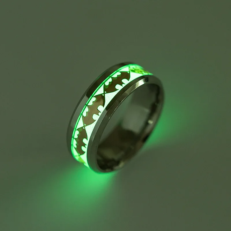 European and American Hot Titanium Ornament Luminous Bat Ring Fluorescent New Style Jewelry
European and American Hot Titanium Ornament Luminous Bat Ring Fluorescent New Style Jewelry