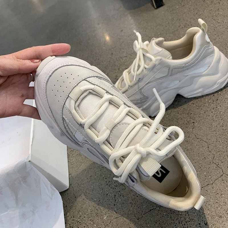 Prova Perfetto Cross-tied Sneakers Woman Fashion Lace-Up Chunky Thick Bottom Comfort Round Toe Flat Platform Women's Sneakers
Prova Perfetto Cross-tied Sneakers Woman Fashion Lace-Up Chunky Thick Bottom Comfort Round Toe Flat Platform Women's Sneakers
