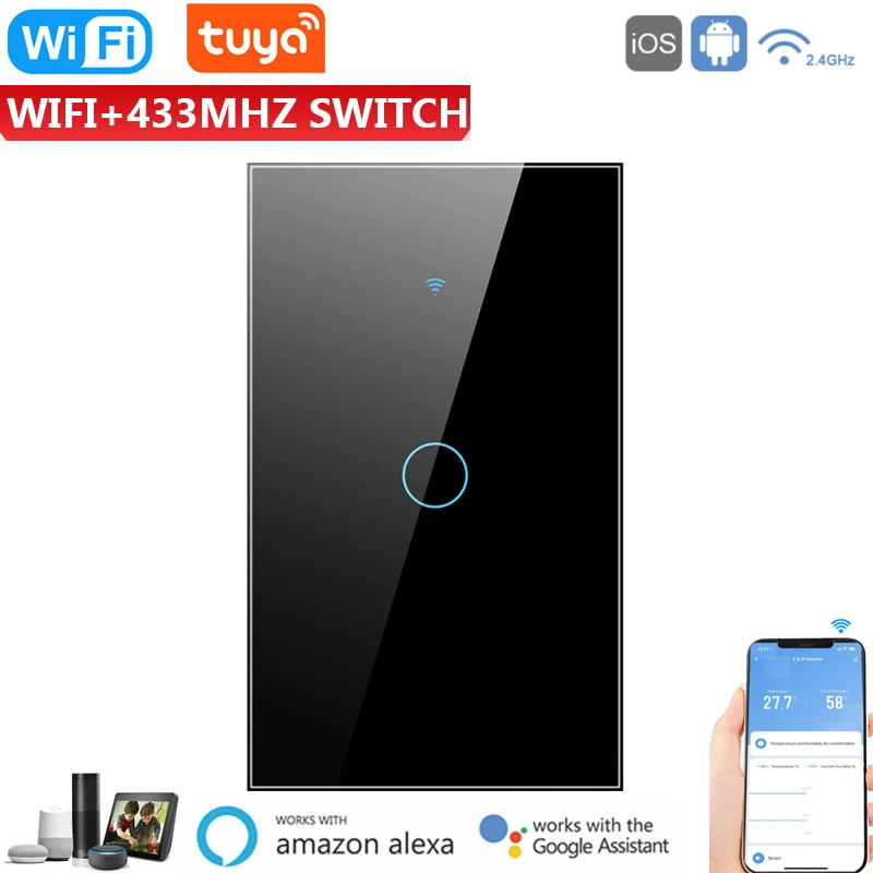 Tuya RF Bridge WiFi 433 МГц смарт домашней автоматизации универсальный переключатель интеллигентая (ый) смарт сенсорный выключатель 1/2/3/4 Gang светильн...
Tuya RF Bridge WiFi 433 МГц смарт домашней автоматизации универсальный переключатель интеллигентая (ый) смарт сенсорный выключатель 1/2/3/4 Gang светильн...