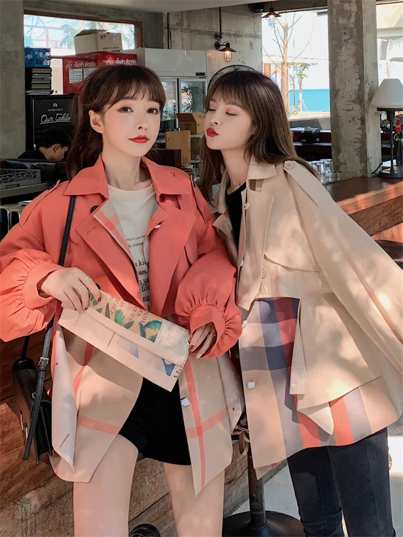 Casual Windbreaker Women's Spring Autumn 2021 New Fashion Korean Style Loose Short Trench Coats Girls Outerwear f572
Casual Windbreaker Women's Spring Autumn 2021 New Fashion Korean Style Loose Short Trench Coats Girls Outerwear f572