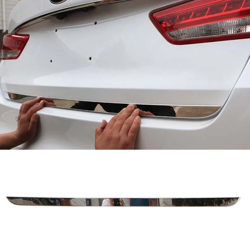 Fit For KIA K5 2016 2017 2018 2019 Car Rear Trunk Door Down Decoration Decal Sticker Car Styling Trim Bezel Stainless Steel 
Fit For KIA K5 2016 2017 2018 2019 Car Rear Trunk Door Down Decoration Decal Sticker Car Styling Trim Bezel Stainless Steel