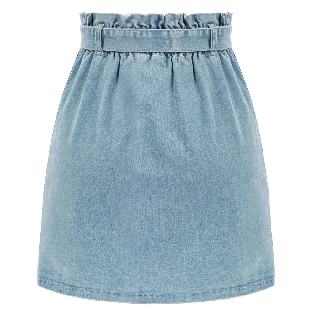 Kate Kasin Women Denim Skirt With Belt Elastic Waist A-Line Mini Skirt Fashion Young Ladies Girl School Student Korean Fashion
Kate Kasin Women Denim Skirt With Belt Elastic Waist A-Line Mini Skirt Fashion Young Ladies Girl School Student Korean Fashion