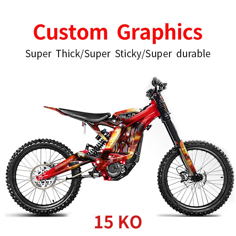 SUR-RON Surron пользовательские наклейки светильник Bee X Электрический внедорожный велосипед диртбайк Декоративные самоклеящиеся влагостойкие с...
SUR-RON Surron пользовательские наклейки светильник Bee X Электрический внедорожный велосипед диртбайк Декоративные самоклеящиеся влагостойкие с...