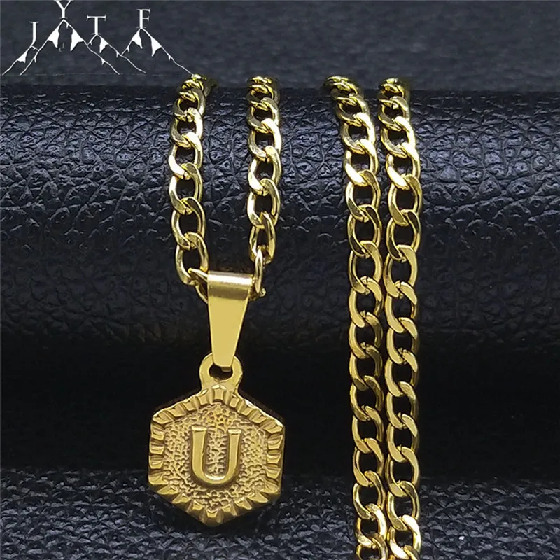 Stainless Steel Layer Necklaces Women Gold Color Initials U Necklaces Chain Fashion Jewelry acier inoxydable bijoux XH138S03
Stainless Steel Layer Necklaces Women Gold Color Initials U Necklaces Chain Fashion Jewelry acier inoxydable bijoux XH138S03