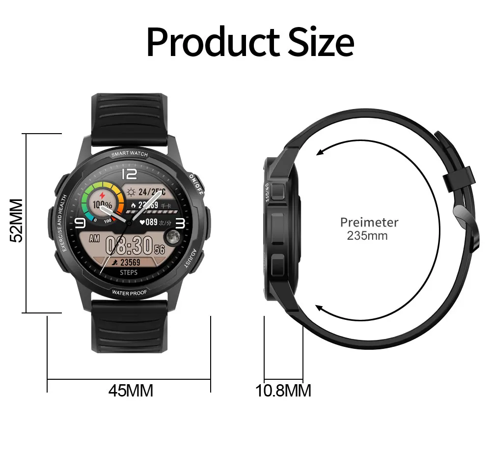 MISIRUN X28 Smart Watch IP68 Men Women Sport Women's Fitness Bracelet Sleep Heart Rate Monitor Men's Smartwatch for IOS Android
MISIRUN X28 Smart Watch IP68 Men Women Sport Women's Fitness Bracelet Sleep Heart Rate Monitor Men's Smartwatch for IOS Android