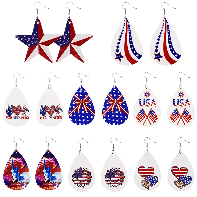 American Independence Day Earrings Sunflower Heart Star Unusual Hanging Earrings Ear Piercing Jewelry Female Jewelry Ornaments
American Independence Day Earrings Sunflower Heart Star Unusual Hanging Earrings Ear Piercing Jewelry Female Jewelry Ornaments