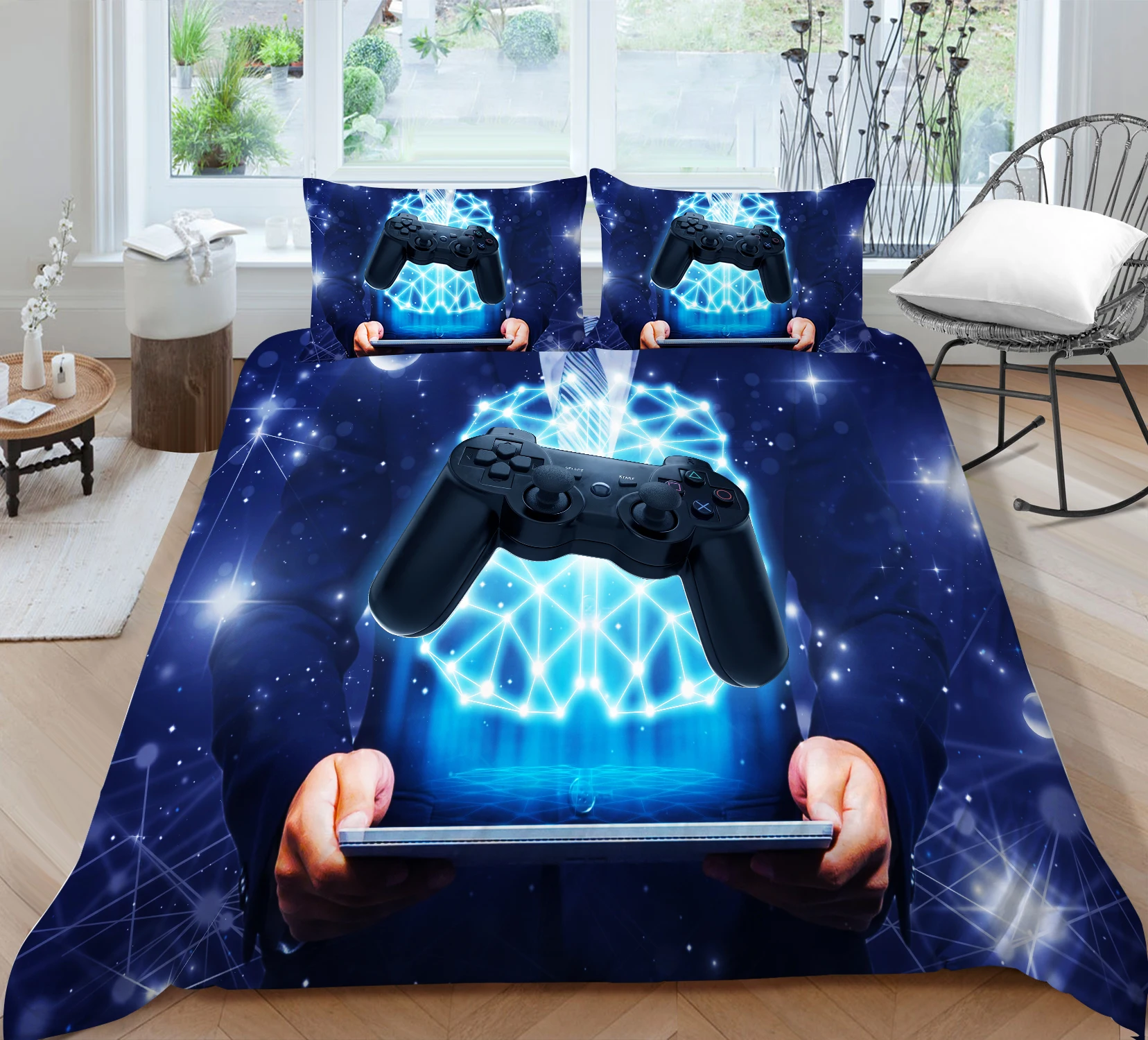 Technology Sense Gamepad Printing Bedding set Duvet cover with pillowcases Bedclothes All sizes Drop shipping 2/3pcs
Technology Sense Gamepad Printing Bedding set Duvet cover with pillowcases Bedclothes All sizes Drop shipping 2/3pcs