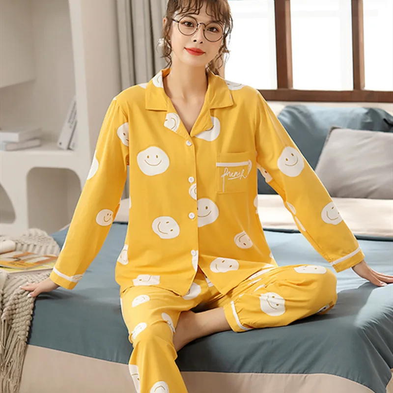 Free Shipping Autumn Pajamas For Girls Printed Woman Clothes Trousers Pijama Takımı Long Sleeves Two Piece Sets Womens Outifits
Free Shipping Autumn Pajamas For Girls Printed Woman Clothes Trousers Pijama Takımı Long Sleeves Two Piece Sets Womens Outifits