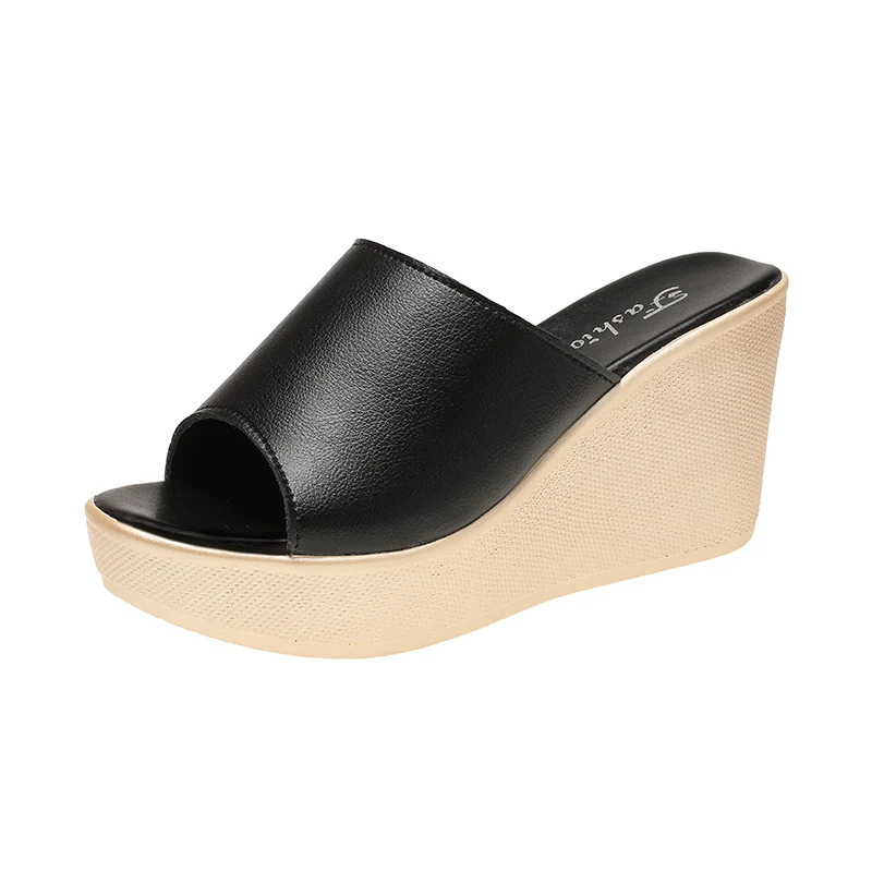 Shoes Slippers Heels Luxury Slides Slipers Women Platform On A Wedge High Designer 2021 PU Fashion Super High-Heeled Shoes Lady 
Shoes Slippers Heels Luxury Slides Slipers Women Platform On A Wedge High Designer 2021 PU Fashion Super High-Heeled Shoes Lady