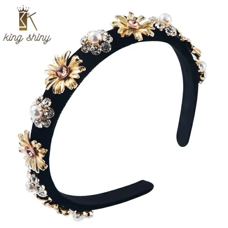 New Arrival Vintage Daisy Flower Headband for Lady Vintage Simulated Pearl Rhinestone Hair Hoop Bridal Wedding Party Tiara Bezel
New Arrival Vintage Daisy Flower Headband for Lady Vintage Simulated Pearl Rhinestone Hair Hoop Bridal Wedding Party Tiara Bezel
